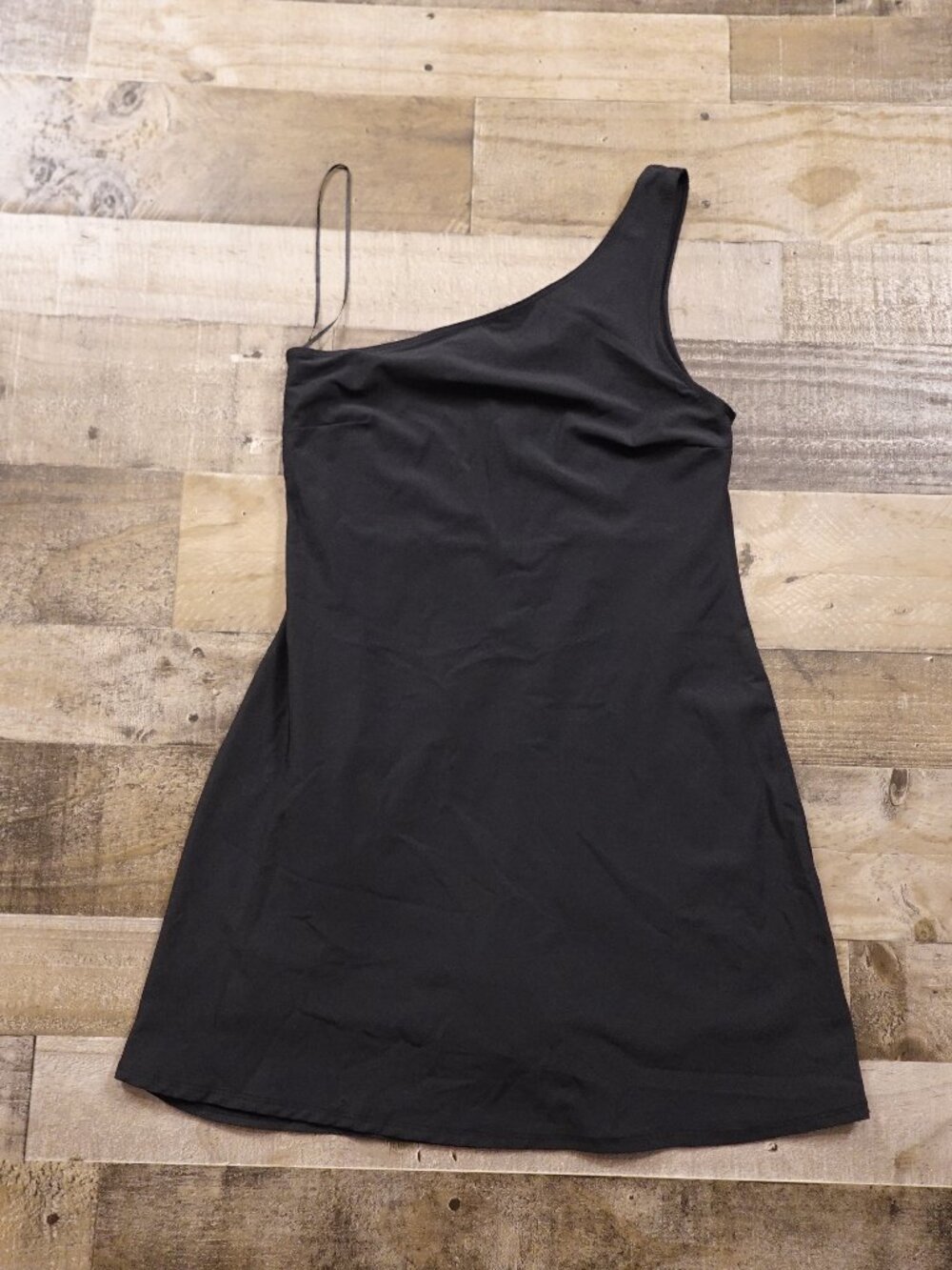 Abercrombie & Fitch One Shoulder‎ Dress Women’s Medium Black Built-In Shorts